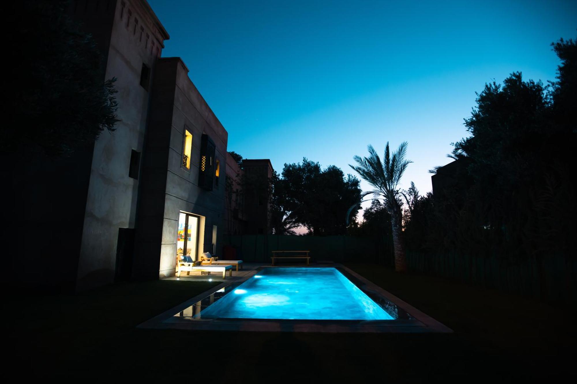 Villa Oasis Private Pool Secure Complex Marrakesh Buitenkant foto